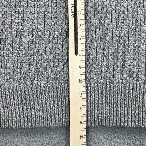 Lucky Brand Sweater Men Medium Gray Shawl Collar Wool Cashmere Blend Handcrafted - Picture 16 of 16